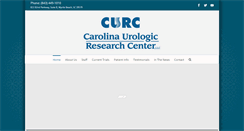 Desktop Screenshot of carolinaurologicresearchcenter.com
