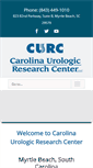 Mobile Screenshot of carolinaurologicresearchcenter.com